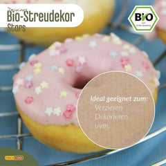 DECOCINO Organic Sprinkle Stars, 50 grammos Sprinkles Naty Shop