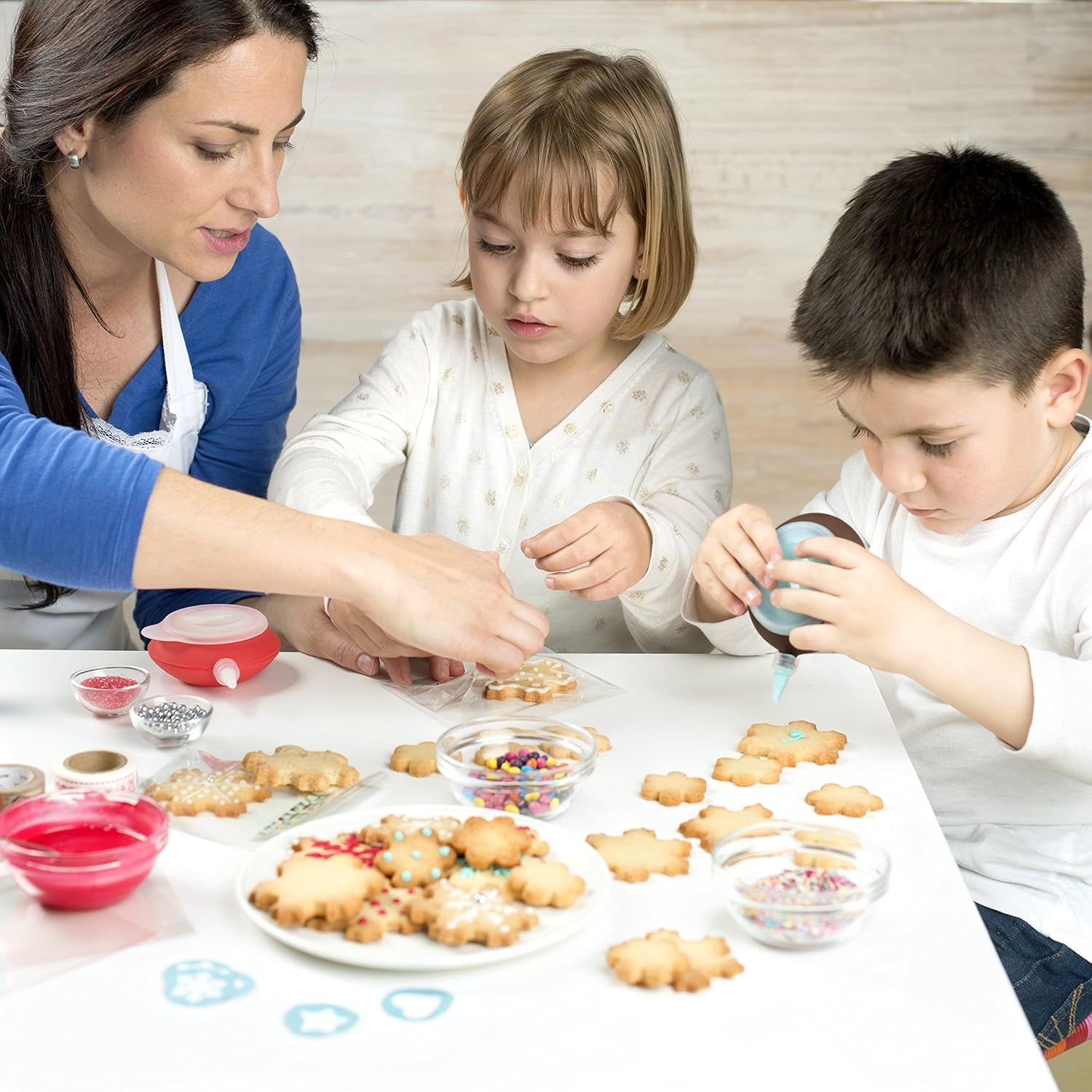 Formă de biscuiți Lékué, albastră, 24,3 cm, colorată