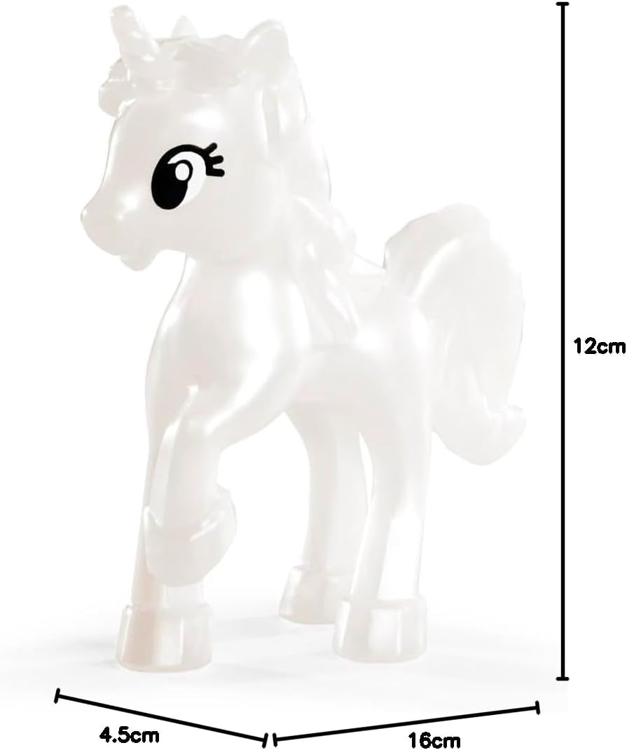 Simba Evi Prințesa Fantezie a Dragostei, păpușă într-o rochie de basm cu un unicorn strălucitor, păpușă de joacă de 12 cm, vârste 3+