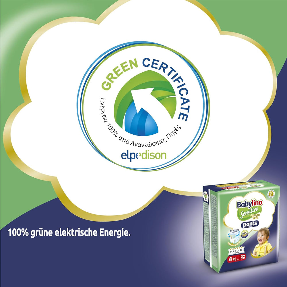 Pelenkák Sensitive Cotton Soft, 4-es méret, Pants Maxi (7-13 kg), 22 db