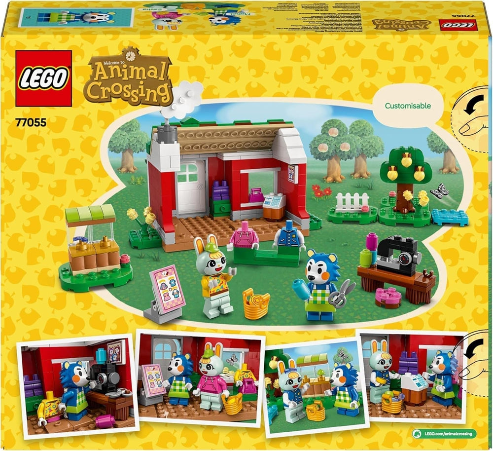 LEGO Animal Crossing Tailoring Sisters Kreatív szerepjátékos építőkészlet, ajándék lányoknak, fiúknak és videojáték-rajongóknak 6 éves kor felett, 77055 kalandjátékkészlet építőkészletek Besuche den LEGO-Store