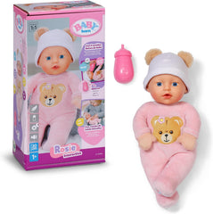 BABY born Rosie 30cm, weiche Babypuppe mit 6 Sounds & Fläschchen
