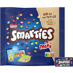 Nestlé SMARTIES Mini egyedi csomagolású kis lencse tejcsokoládéval, 3 csomag (1 x 187 g)