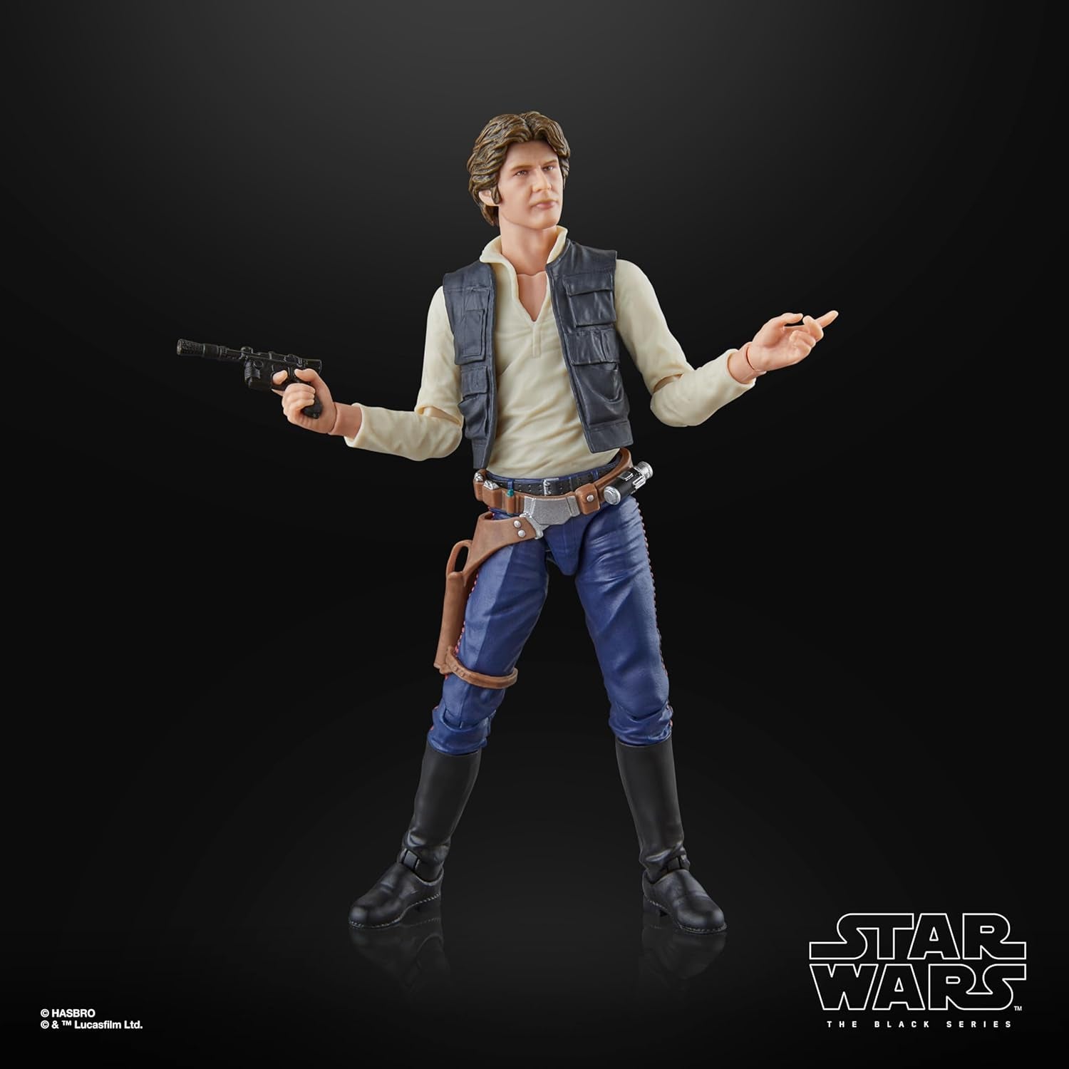 Star Wars The Black Series Han Solo, Star Wars: A Hope Premium Collectible akciófigura (15cm) Akciófigurák Naty Shop