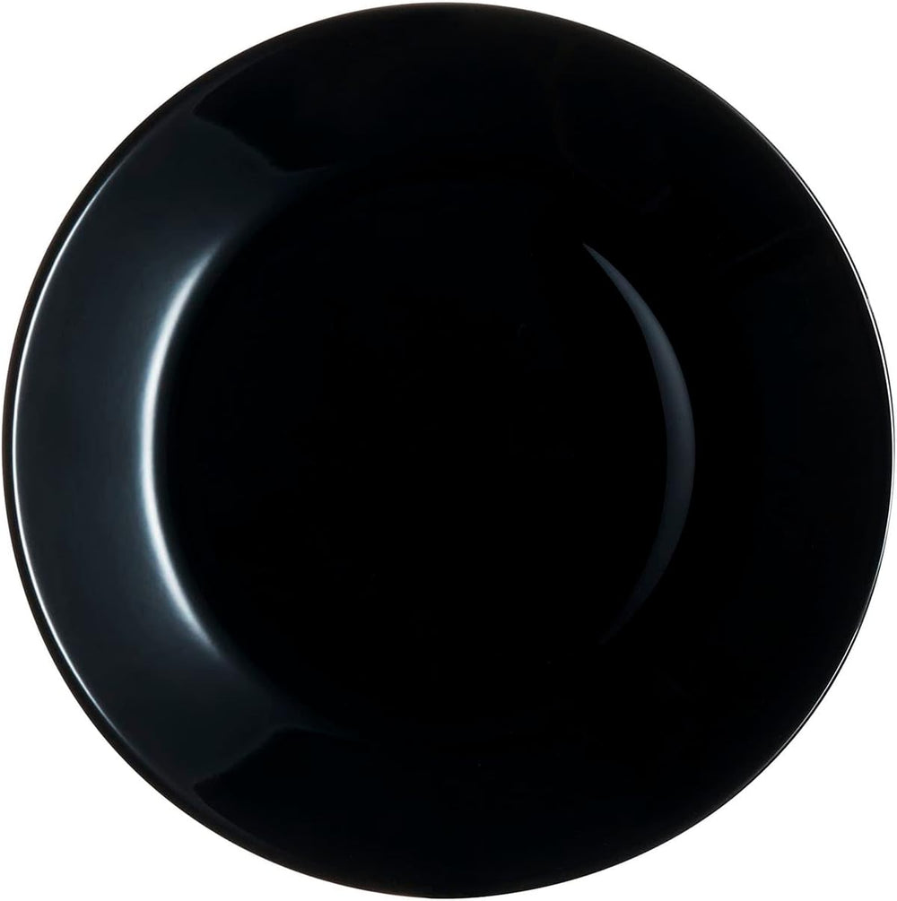 Set de veselă Arcopal Zelie din sticlă neagră, 12 piese, 4 locuri, negru