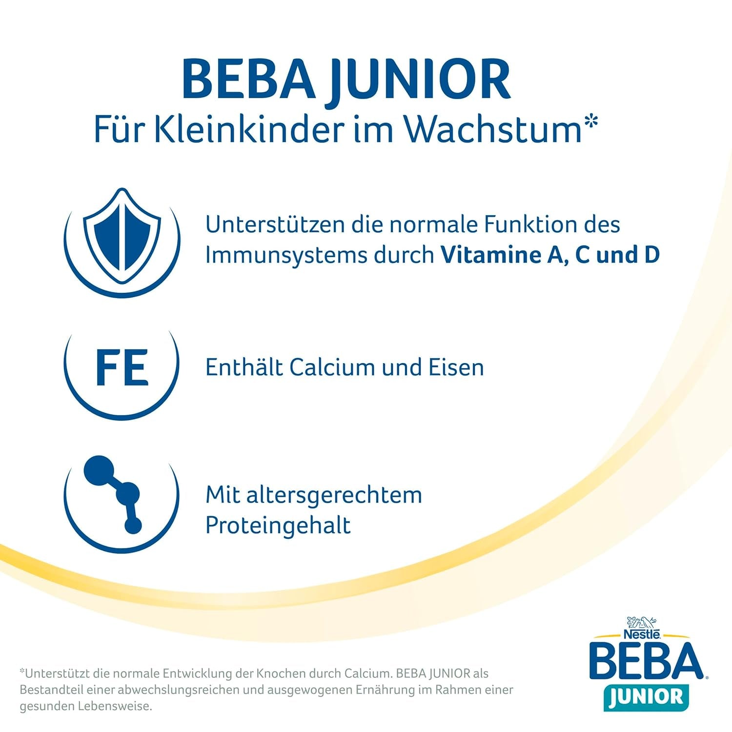 Băutură cu lapte gata de băut BEBA Junior 1-3 ani, cu HMO, conținut de proteine adecvat vârstei, fără ulei de palmier, fără ulei de pește, hrană pentru copii mici, pachet de 6 (6 x 200 ml)