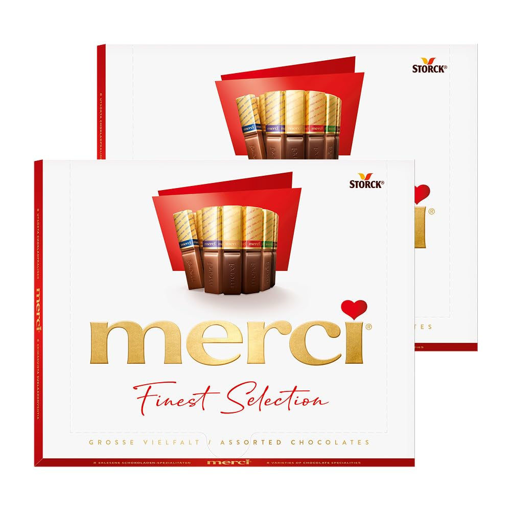 merci Finest Selection Mousse au Chocolat Variety – 1 x 210 g – Specialities Exquisite Chocolate Mousse – Töltött és töltetlen praliné