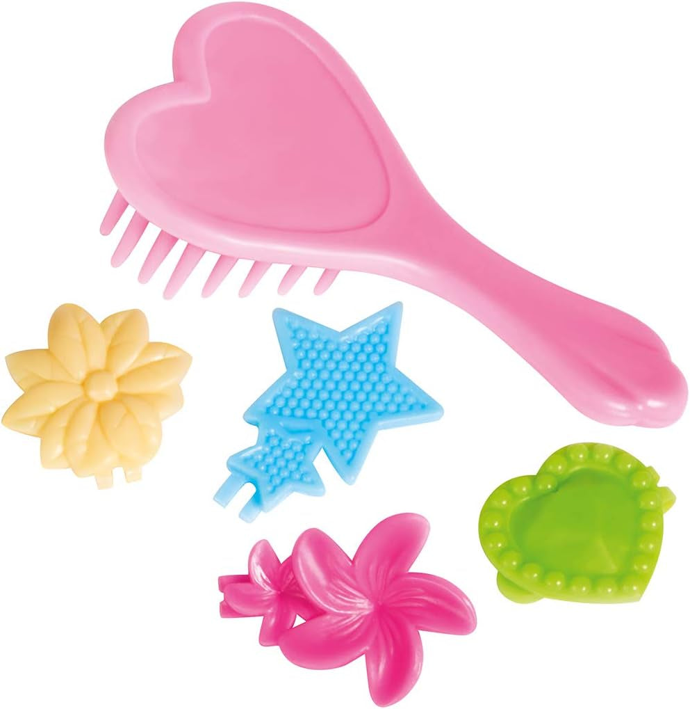 Simba Evi Love Rainbow Princess / Puppe als Regenbogenprinzessin mit Langen Haaren / 4 Haarclips und Bürste / 12cm / Für Kinder ab 3 Jahren, 105733505