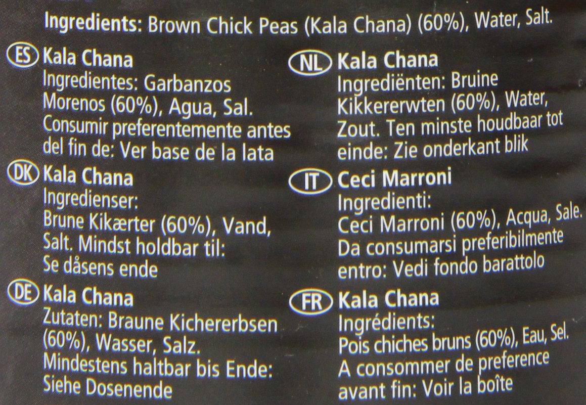 - Barna csicseriborsó (konzerv), 12 db-os csomag (12 x 400 g)