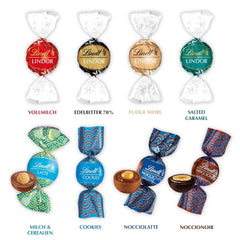 Lindt Schokolade LINDOR Und ROULETTE Mischung | 1473 G| Kugeln Mit Zartschmelzender Füllung Sowie Köstliche | 8 Rendezés | Pralinengeschenk | Schokoladengeschenk | Großpackung Naty Shop Csokoládé cukorkák