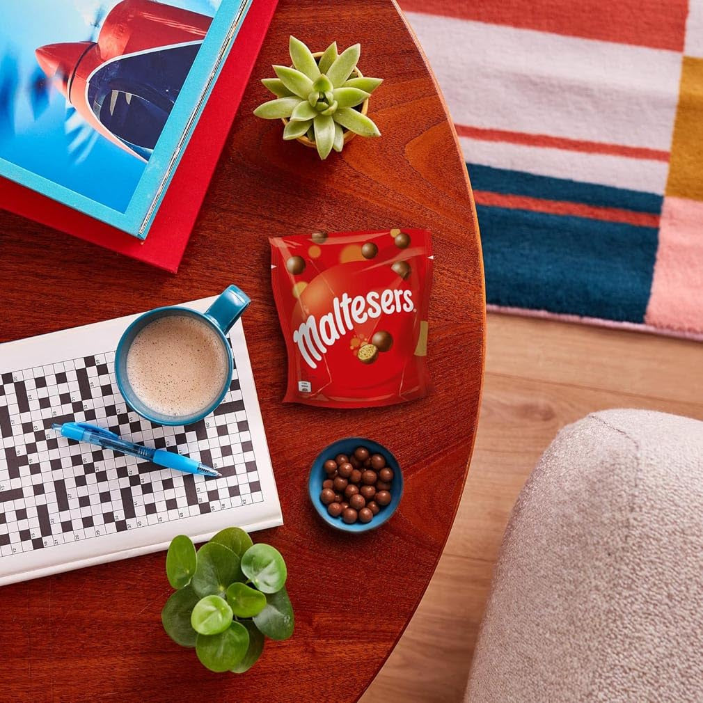 Maltesers csokoládégolyók ropogós és könnyű közepével, légies csokoládé snack, 1 csomag (1 x 175 g)