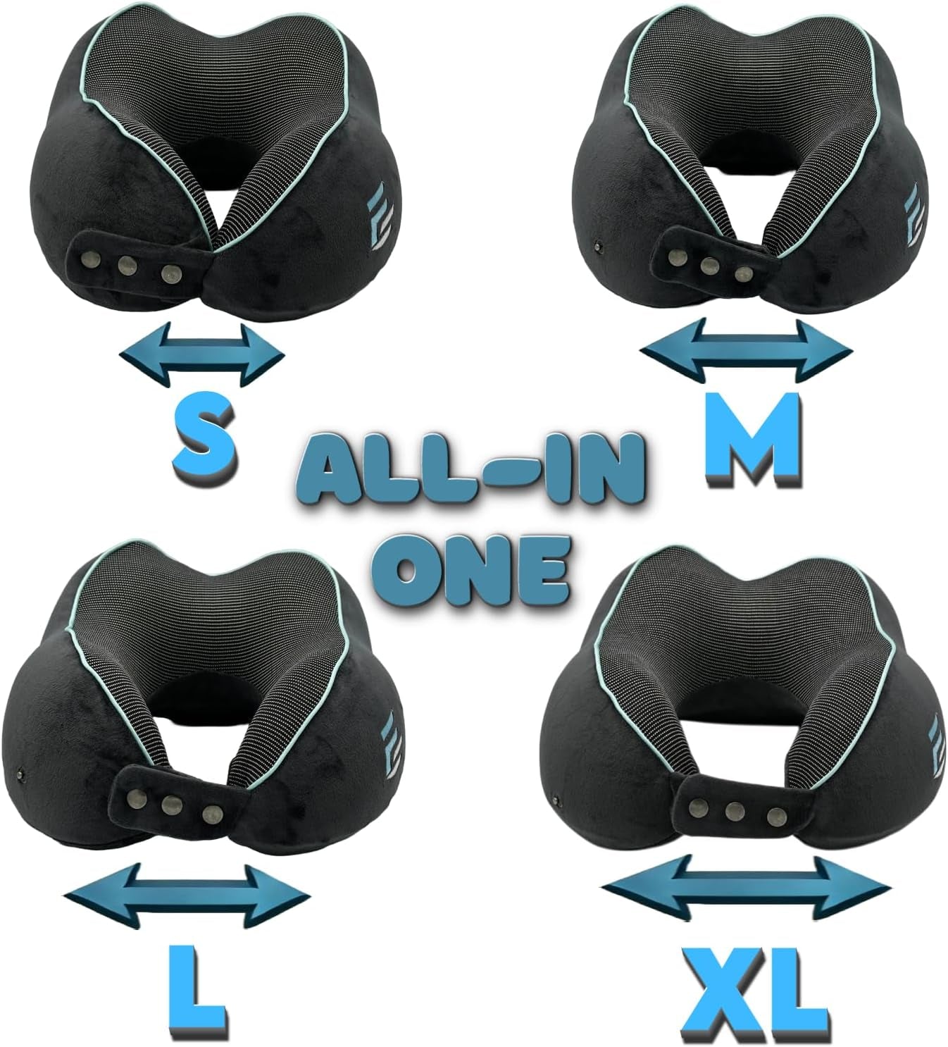 Flagshipper pernă pentru gât avion - pernă pentru gât adult - pernă pentru gât mașină - pernă de călătorie spumă de memorie - lavabilă cu parte din spate îngustă (catifelată moale și respirabilă) - reglabilă, gri Perne ortopedice cervicale Naty Shop