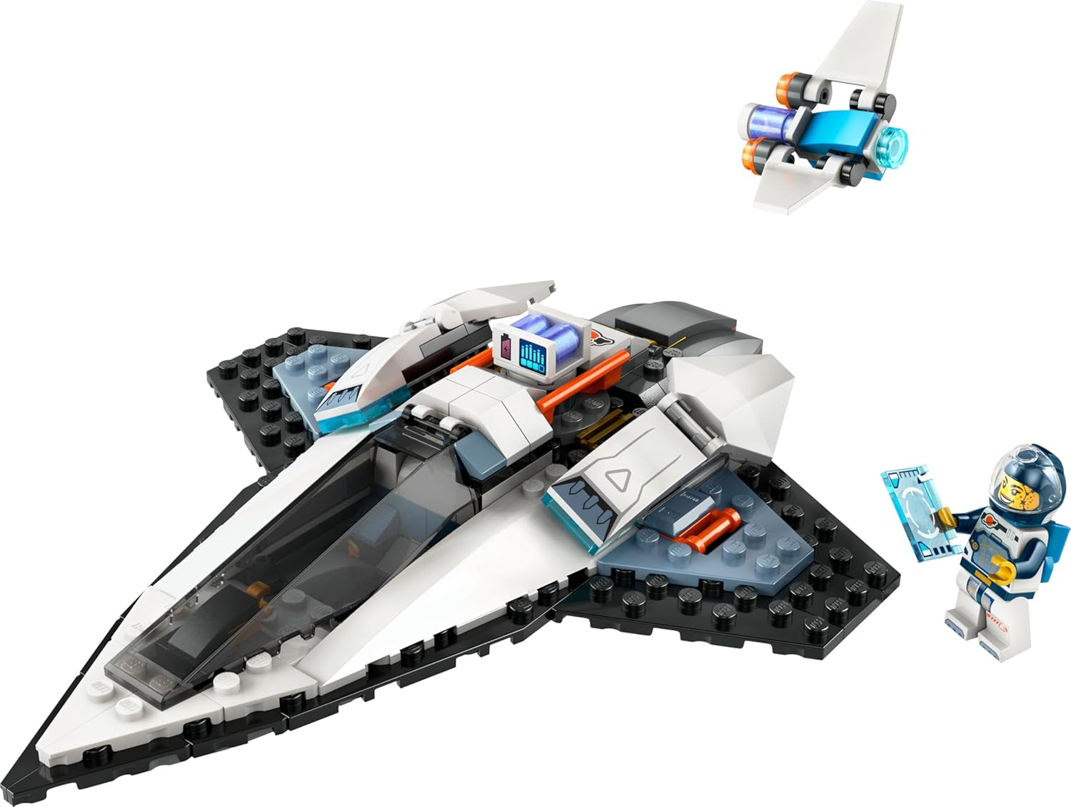 LEGO City Raumschiff, Weltraum-Spielzeug és Space Shuttle für Kinder zum Baen, Jungen und Mädchen ab 6 Jahren, Set mit Astronaut-Figur 60430