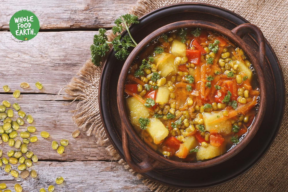 Wholefood Föld bio mungbab 2kg | Nem GMO | Vegán | Rostban gazdag | Fehérjében gazdag | Tanúsított bio