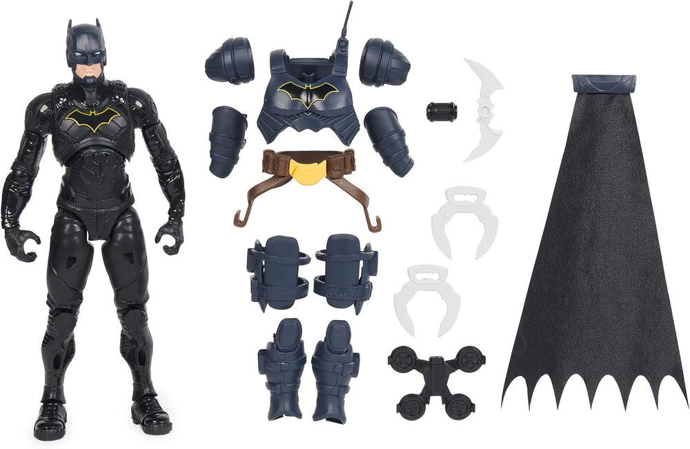 DC Batman Adventures Action Figure, 30 Cm - Cu 16 elemente de echipament și complet mobil pentru aventuri captivante și cascadorii pline de acțiune, jucărie pentru copii de la 3 ani în sus Action figures Naty Shop