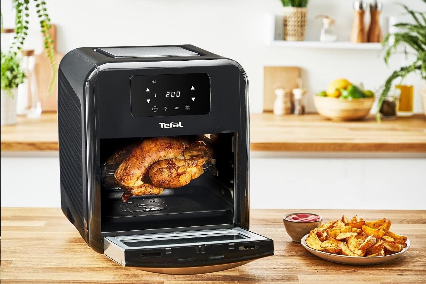 Tefal Easy Fry Oven & Grill 9 az 1-ben forró levegős sütő, 11 l 6 adaghoz, 7 tartozék, 8 program, receptek online Készülékek Naty Shop
