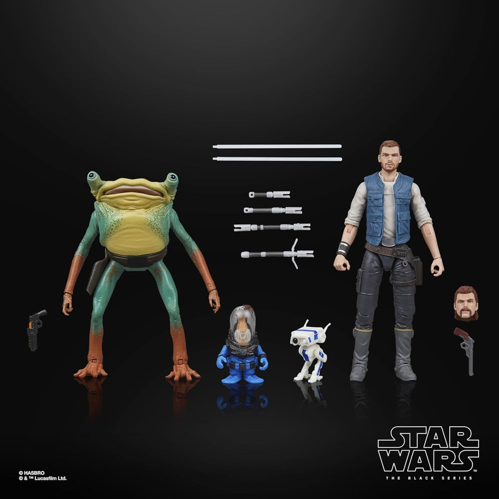Star Wars Black Series Cal Kestis, Turgle és Skoova Stev, Star Wars Jedi: Túlélők gyűjthető akciófigurák (15 cm-es méret) Akciófigurák Naty Shop
