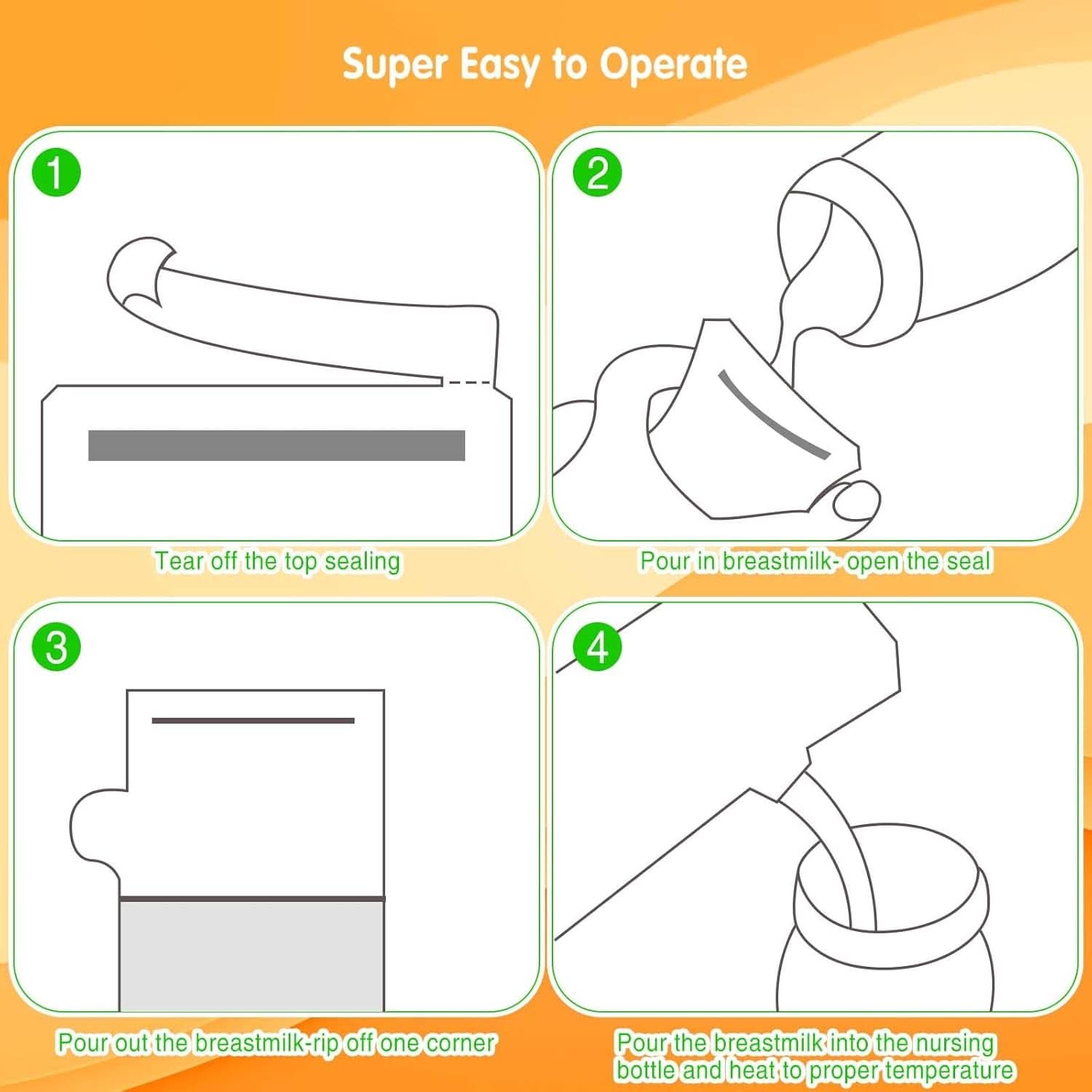 Vinabo 50 Stück Muttermilchbeutel, 250 ml Bpa-mentes Muttermilch tároló táska, Milchbeutel Für Muttermilch Mit Ausgießer Für Das Stillen, Selbststehender, Kann Eingefroren Werden, Vorsterilisiert Kiegészítők Élelmiszer és szoptatás