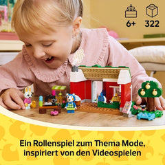 LEGO Animal Crossing Tailoring Sisters Kreatív szerepjátékos építőkészlet, ajándék lányoknak, fiúknak és videojáték-rajongóknak 6 éves kor felett, 77055 kalandjátékkészlet építőkészletek Besuche den LEGO-Store