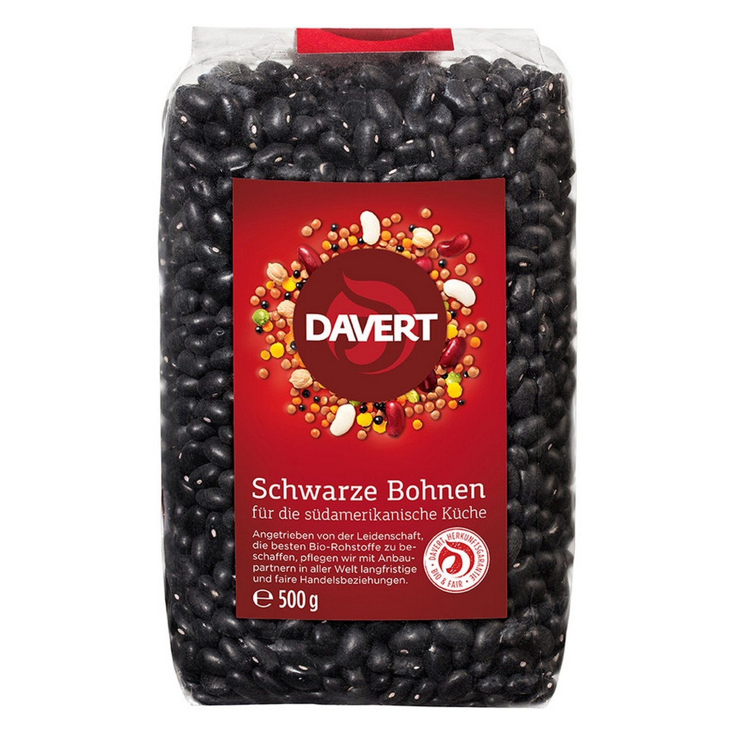 Davert fekete bab (1 x 500 g)