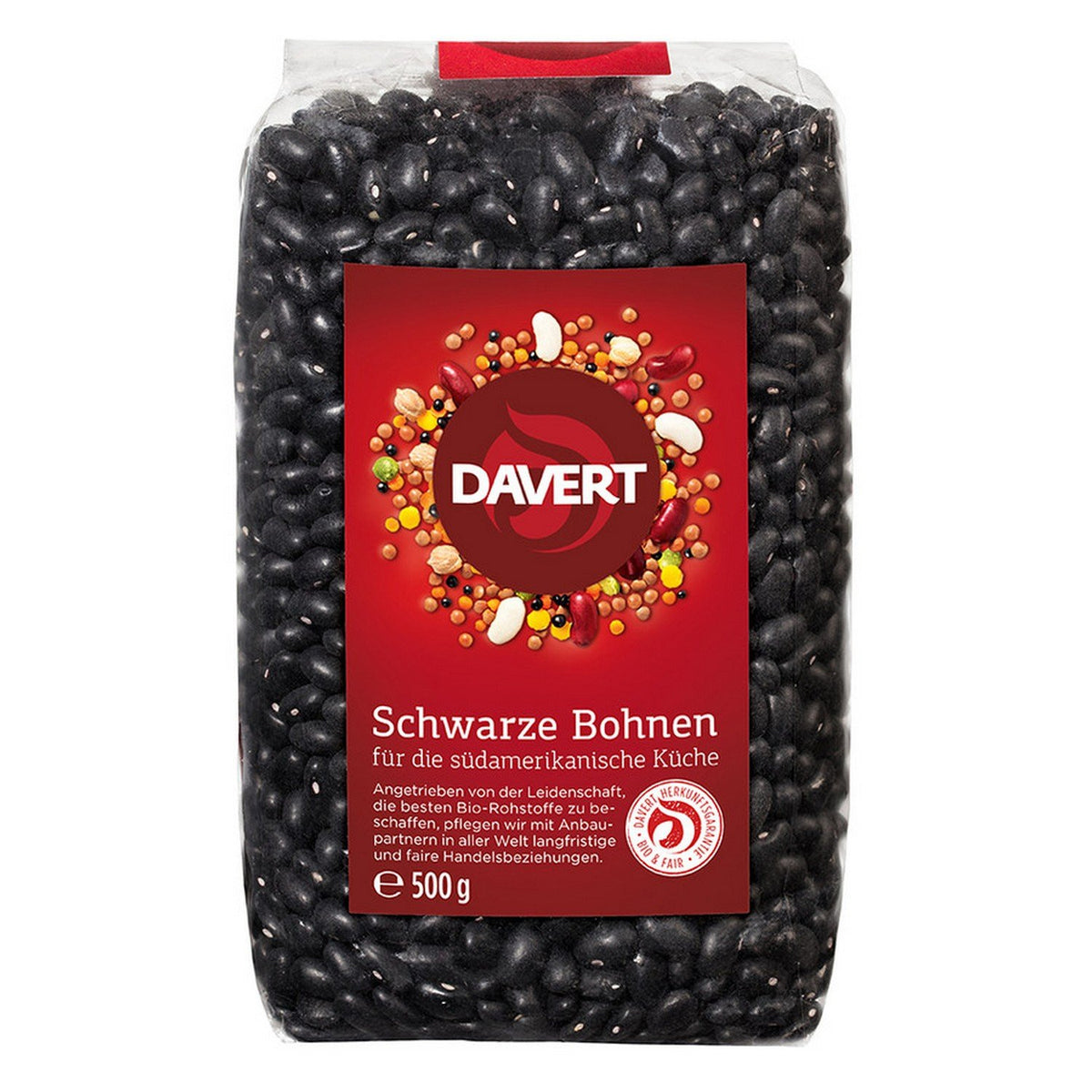 Davert fekete bab (1 x 500 g)