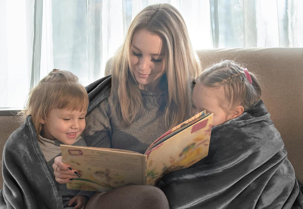 Utopia ágynemű Cozy polár takaró [228X228 cm, szürke] Puha, könnyű, meleg és bolyhos takaró Kényelmes és légáteresztő ágytakaró Kanapé Ágyak és takarók Besuche den Utopia Ágynemű-Store