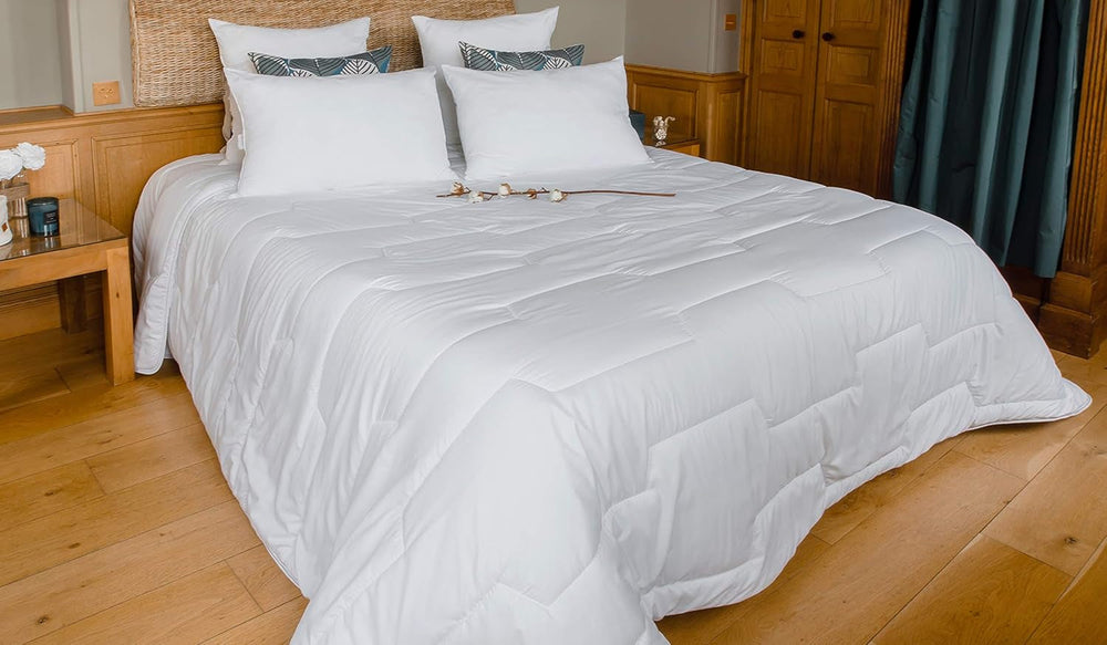 COLAS NORMAND - Paplan atkák és baktériumok ellen - Mérsékelt - 280 X 240 Cm - Hosszan tartó hatás - Tökéletes higiénia - Mikroszálas - Puha és kényelmes - Mosható Paplanok és paplanok Naty Shop Alapértelmezett cím