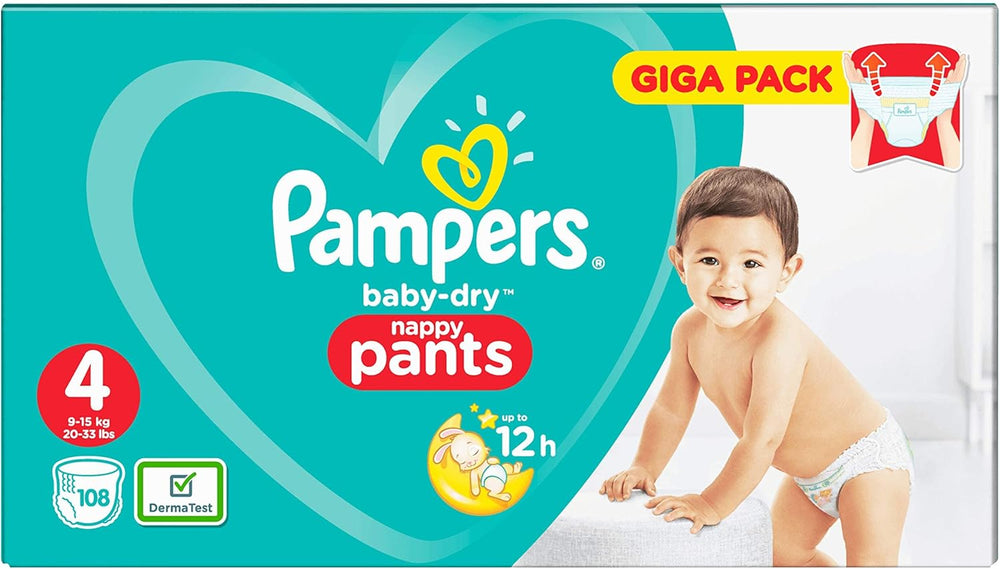 Pelenkák Pampers 81657566 Baby-Dry nadrág, fehér