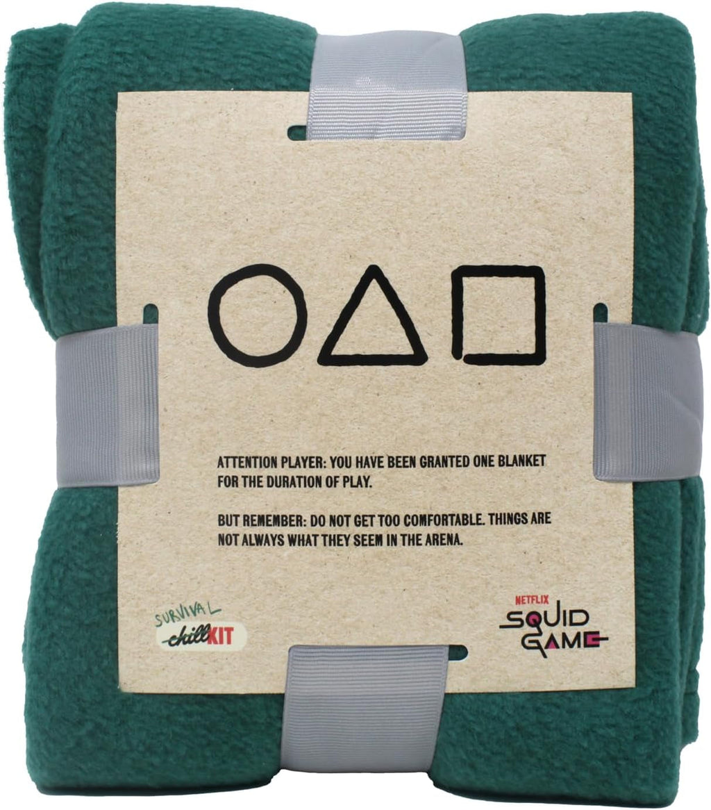 Netflix Chill Kit - Squid Game, licență oficială, pătură fleece, obiect de colecție, termos, autocolant, idee cadou de Crăciun, cadou de ziua ta Paturi si Cuverturi Besuche den Neamedia Icons-Store