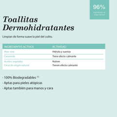 Suavinex baba nedves törlőkendők 60 db Atópiás bőrre alkalmas 96%-ban természetes összetevők