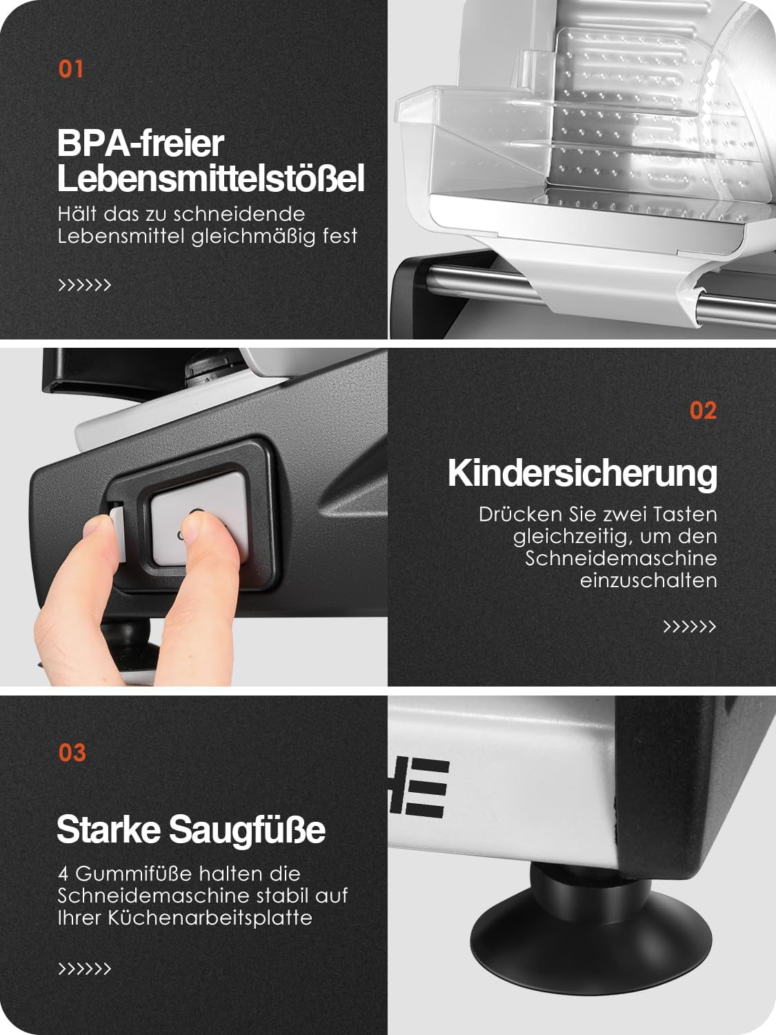 YASHE SL-518, kenyérszeletelő, 2 kivehető penge, állítható vastagság 0-15 mm Reszelő és szeletelő Naty Shop