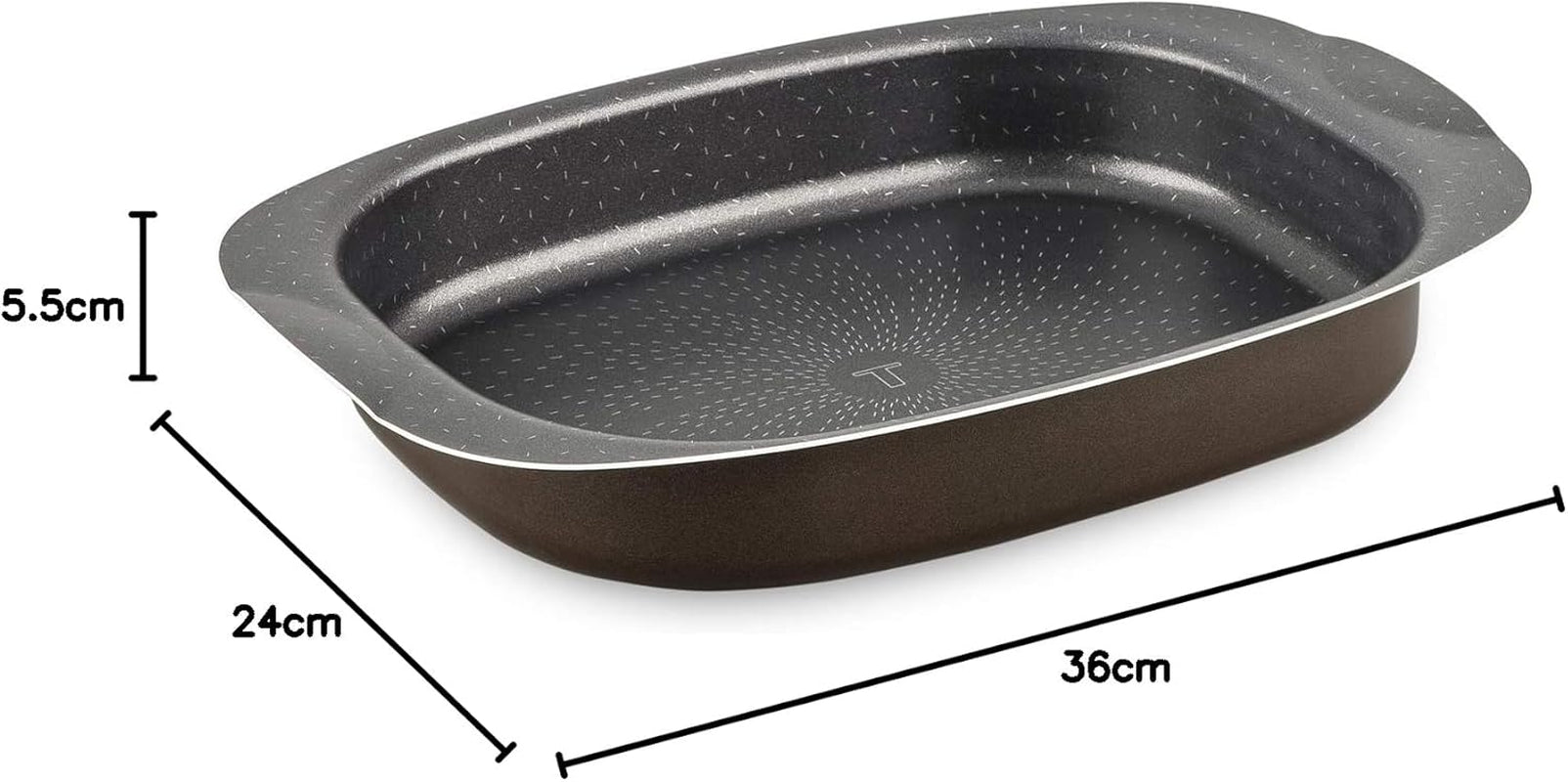 Tefal J1601502 Success Auflauffform Aluminium Schwarz 36 X 24 X 5,5 cm Formák és tálcák sütéshez Naty Shop