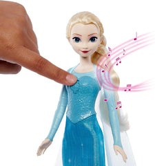 Disney The Ice Queen Elsa Doll, The Ice Queen Doll, păr blond pieptănat, mobilă, pantofi detașabili, cadouri Disney, jucării de la 3 ani, HLW47 Papusi Naty Shop