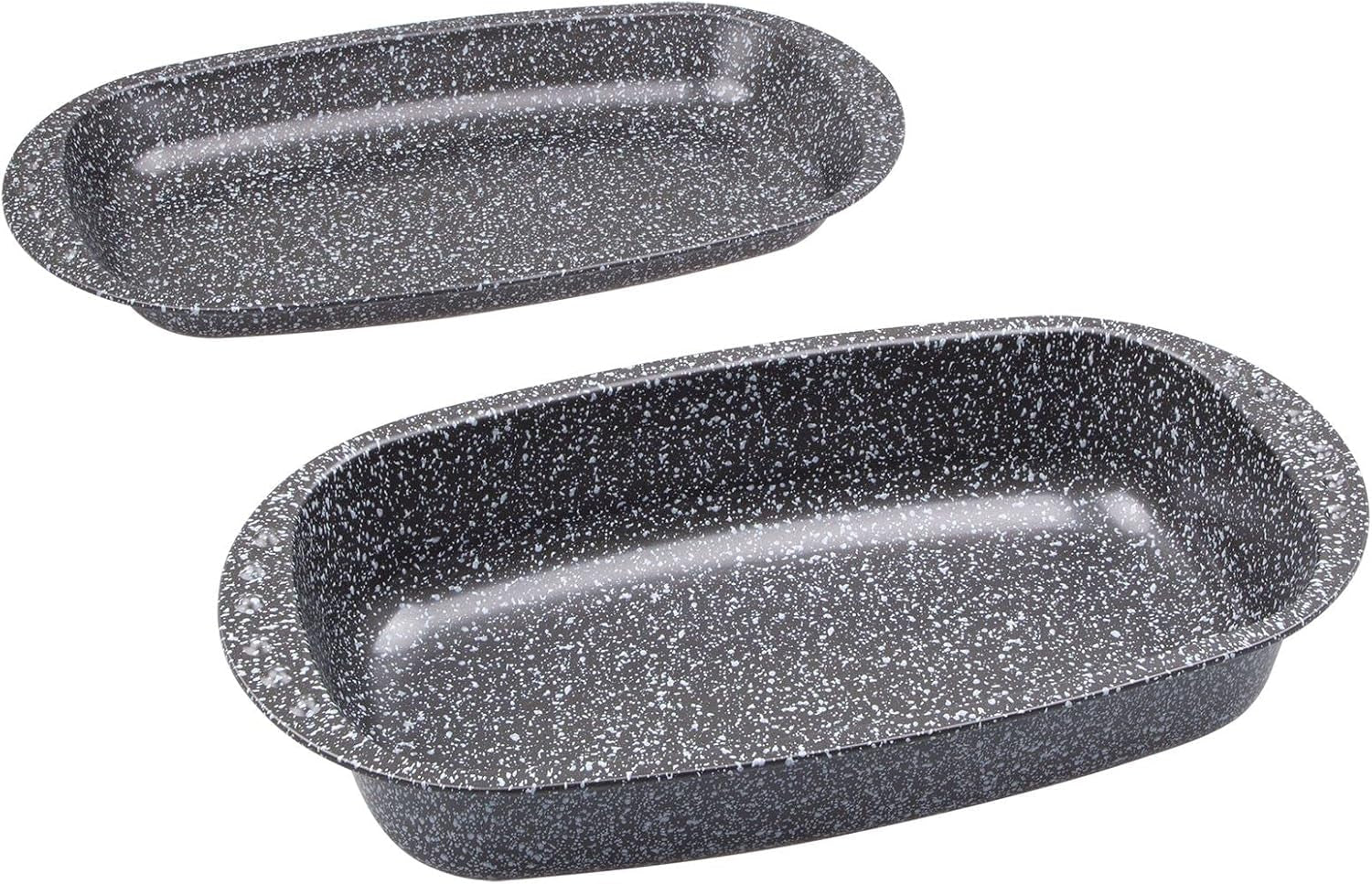 C|H|G Brotback- Und Bratenform Mit Deckel "Granito", Skandia Xtreme Plus: 4-Fach Antihaftbeschichtung in Granitoptik, 37 X 20 X 7 cm, Made in Germany Formák és tálcák sütéshez Naty Shop