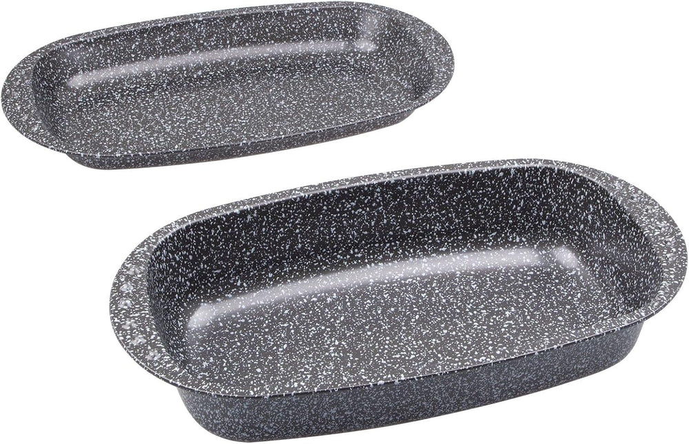 C|H|G Brotback- Und Bratenform Mit Deckel "Granito", Skandia Xtreme Plus: 4-Fach Antihaftbeschichtung in Granitoptik, 37 X 20 X 7 cm, Made in Germany Formák és tálcák sütéshez Naty Shop