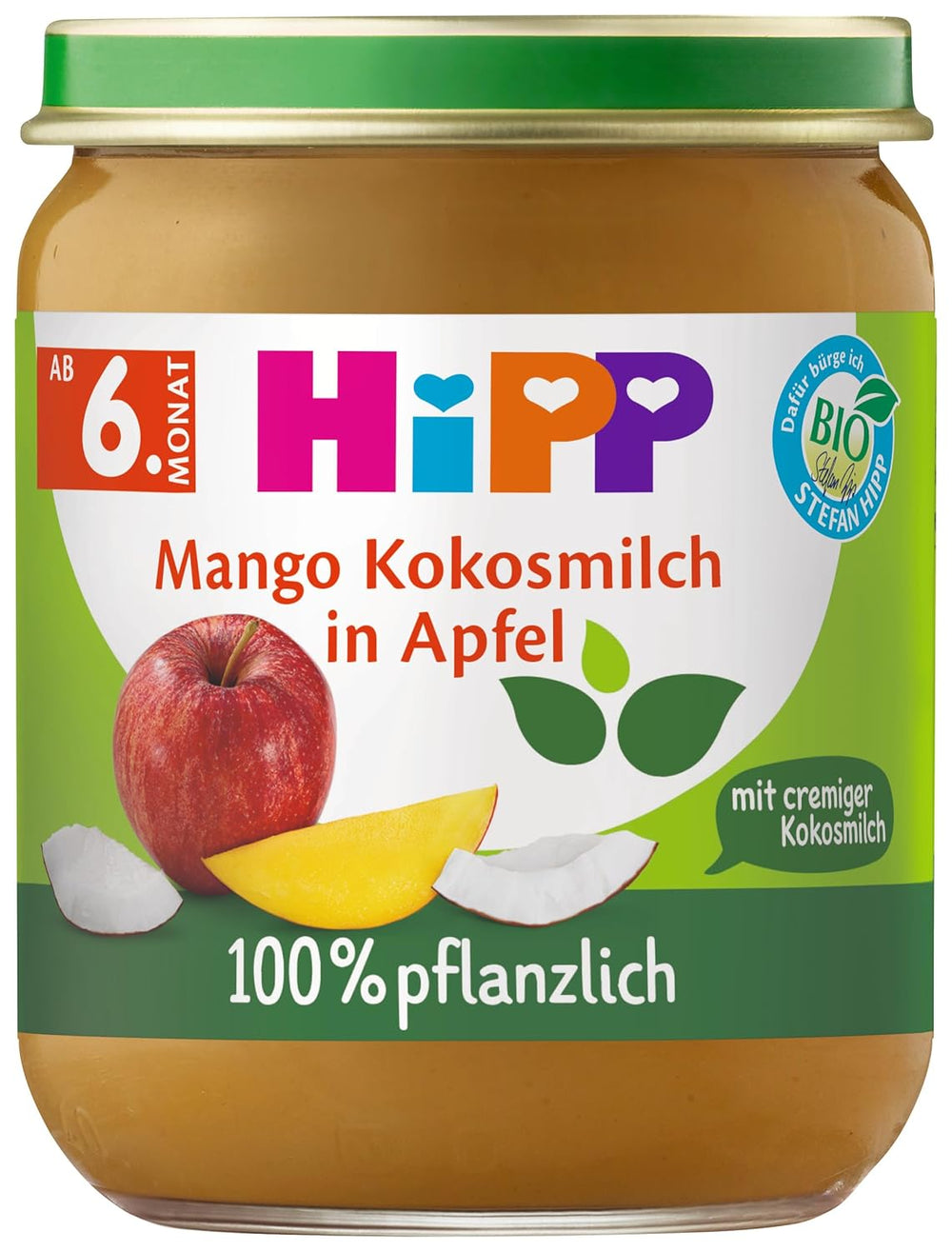 HiPP organikus mangó almás kókusztej 6 csomag (6 x 160 g)