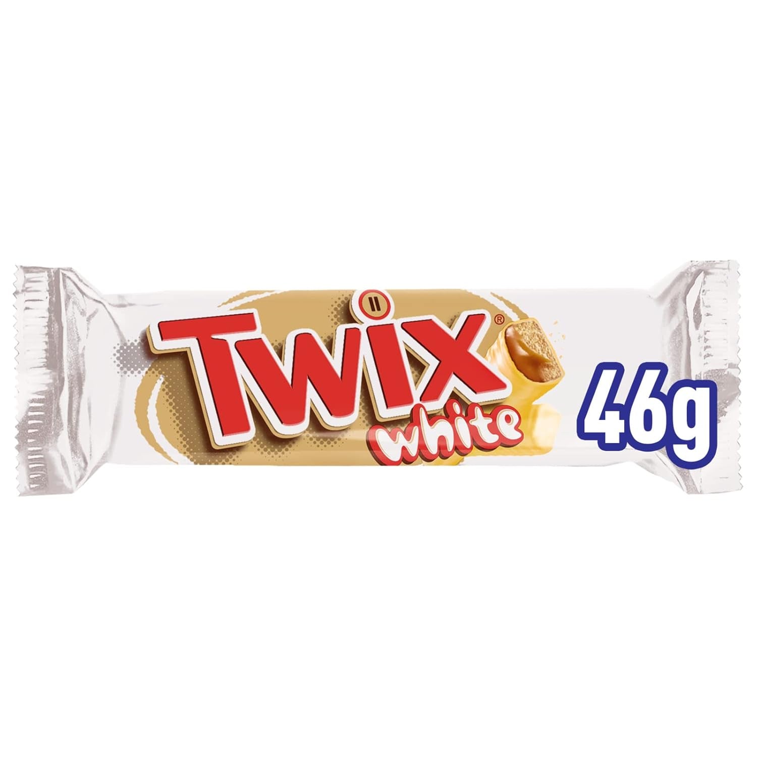 Twix fehér csokoládészeletek | Karamell, Keksz, Fehér csokoládé | Csokoládé Multi Pack | 5 rúd (5 x 46 g) (4 db-os csomag)