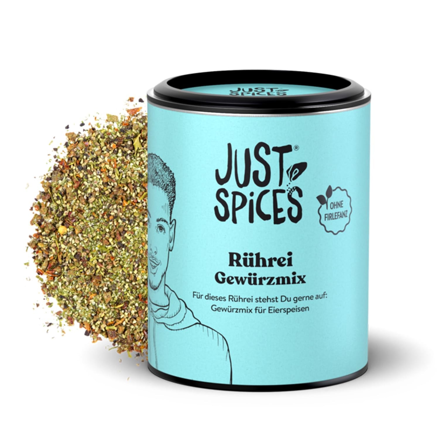 Just Spices Ei Topping I Streue Gesmack auf alle Ei-Speisen vom gekoten Ei bis Spiegelei I Gewürzdose, 55 g