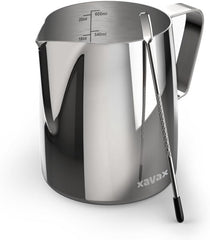 Cană de lapte barista cu stilou latte art, oțel inoxidabil, 600 ml, argintiu