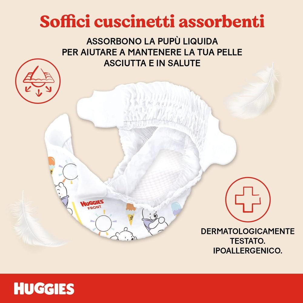Huggies Extra Care babapelenka, 1-es méret (2-5 kg), szuper nedvszívó, Disney Design, tömeges kiszerelés, 160