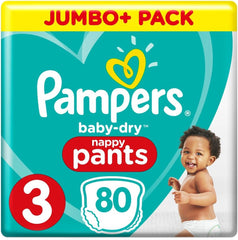 Pampers Baby-Dry pelenkák, 8-as méret, 43-as pelenkák, 19 kg-tól, Jumbo+ csomag