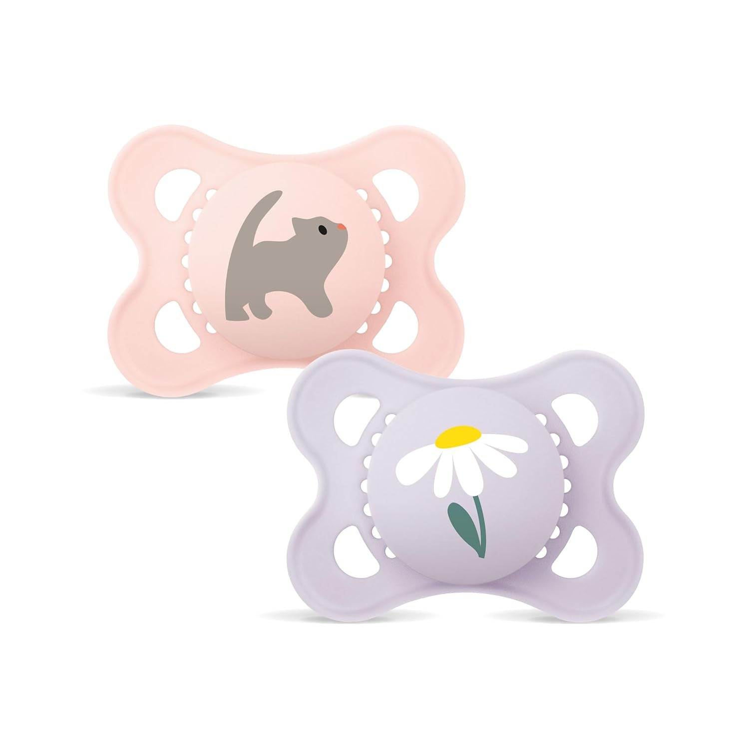 Suzetă MAM Original | Suzetă din latex | 0-6 luni | Suzetă pentru bebeluși potrivită pentru alăptare | Recomandată de moașe | Rezistent la mușcături | Latex de cauciuc natural | Oaie/Iepure | Pachet de 2