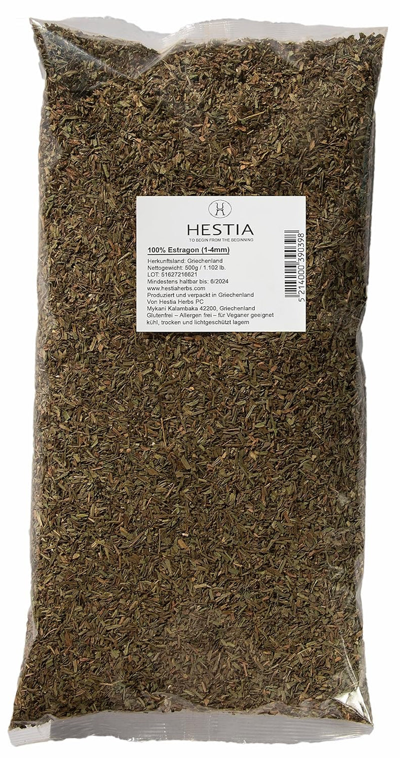 Hestia Herbs Griechischer getrechtenter Oregano 500 g, Allergenfrei – Vegán – GVO-frei