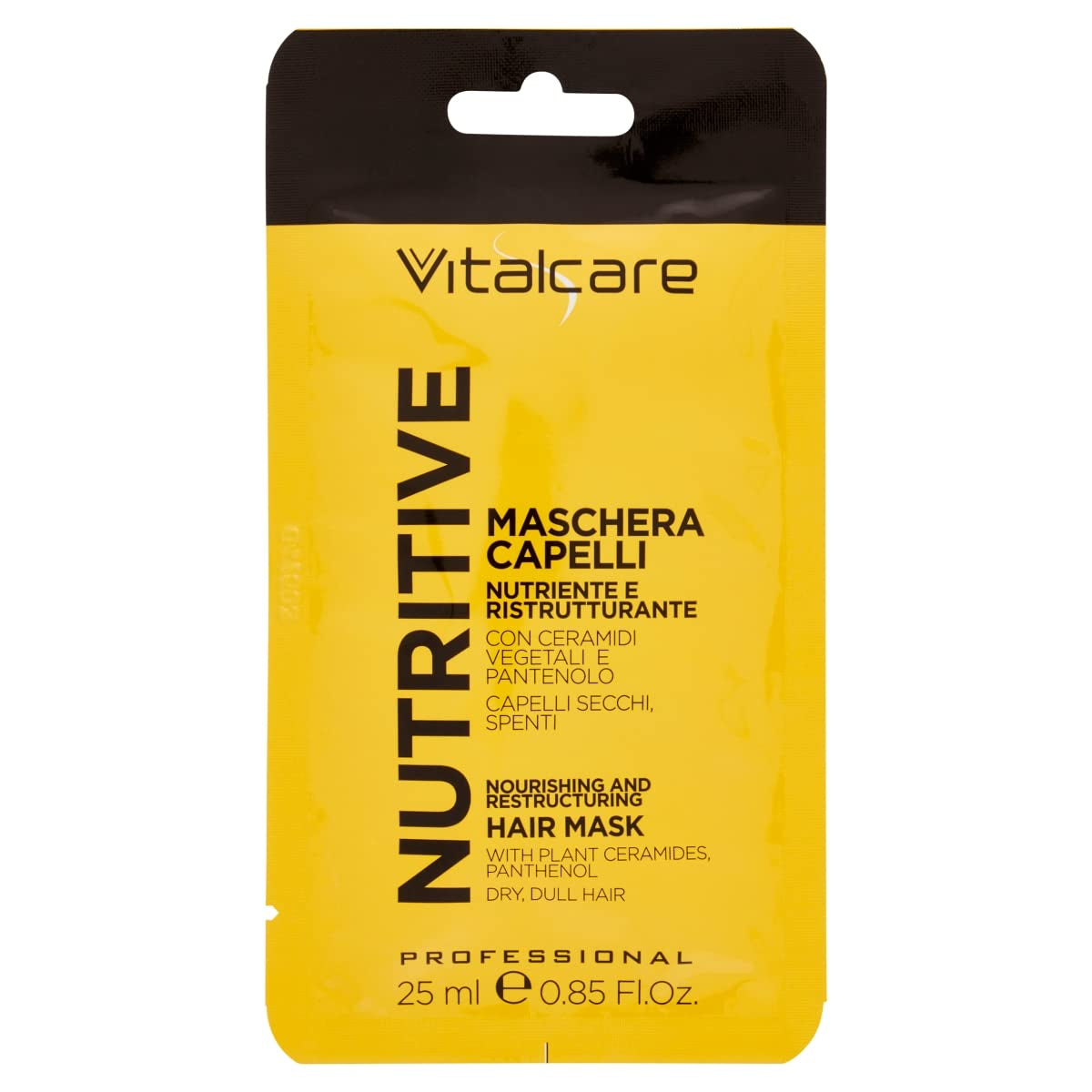 | Nutritive - mască de păr hrănitoare și regenerantă, tratament pentru păr uscat și strălucitor, cu ceramide vegetale și pantenol, 25 ml Masca de par Naty Shop Titlu implicit