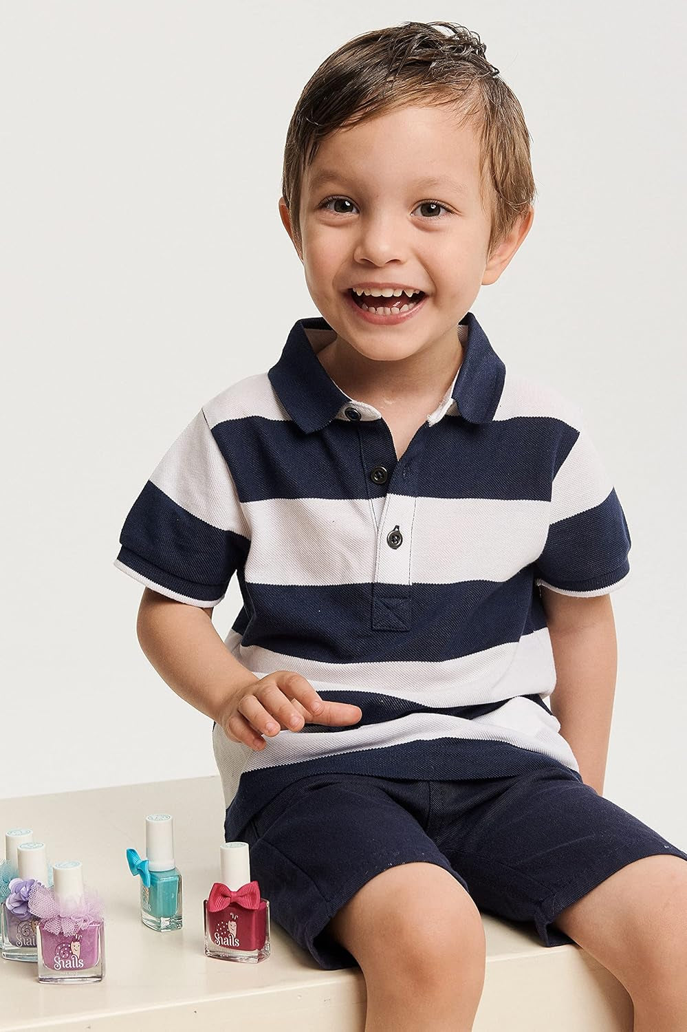 Snails 516202 Top Coat Confetti Blue Baby Körömlakk, Vízbázisú, Mosható, Biztonságos, Vegán