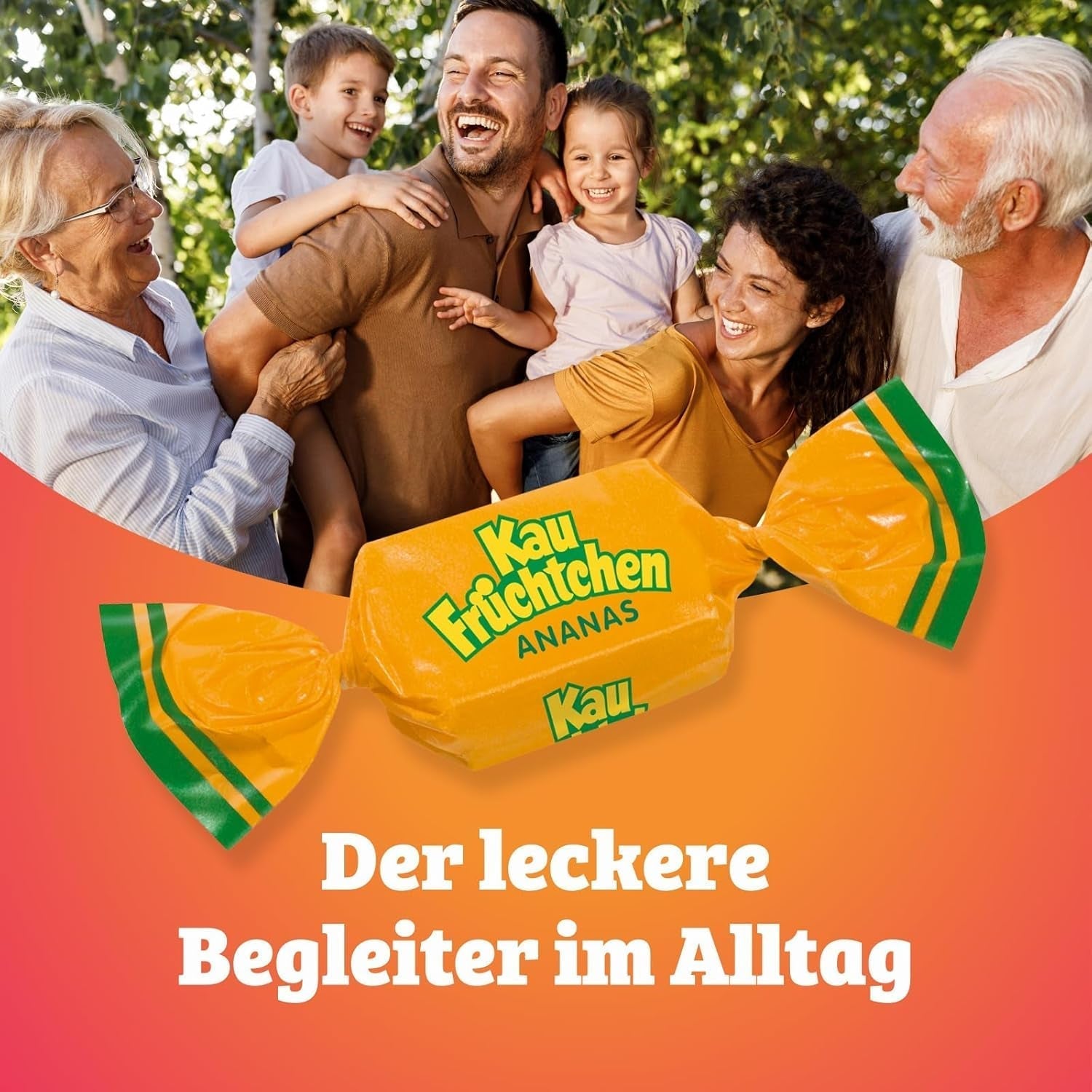 Kaufrüchtchen – 1 x 425G – karamell ötféle gyümölcsízzel Naty Shop