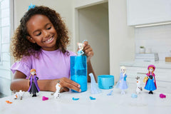 DISNEY Die Eiskönigin - Snow Color Reveal Puppen mit 6 Überraschungen, beleértve a königlichem Zubehör und Haarschmuck-Deckel, für Kinder ab 3 Jahren, HMB83