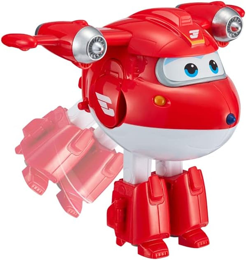 Auldey EU740283 Super Wings Transformer figura JETT Supercharge 12 cm, színes akciófigurák Naty Shop