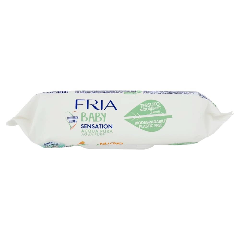 Baby Sensation pelenkázó törlőkendő tiszta vízzel, 98%-ban tisztított víz formula bőrtisztító hatással, bőrgyógyászatilag tesztelt, gazdaságos csomag Baby Wet Wipes Naty Shop