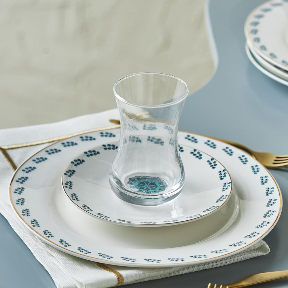 Set de deserturi Karaca İznik pentru 6 persoane, 18 piese - veselă elegantă pentru deserturi delicioase